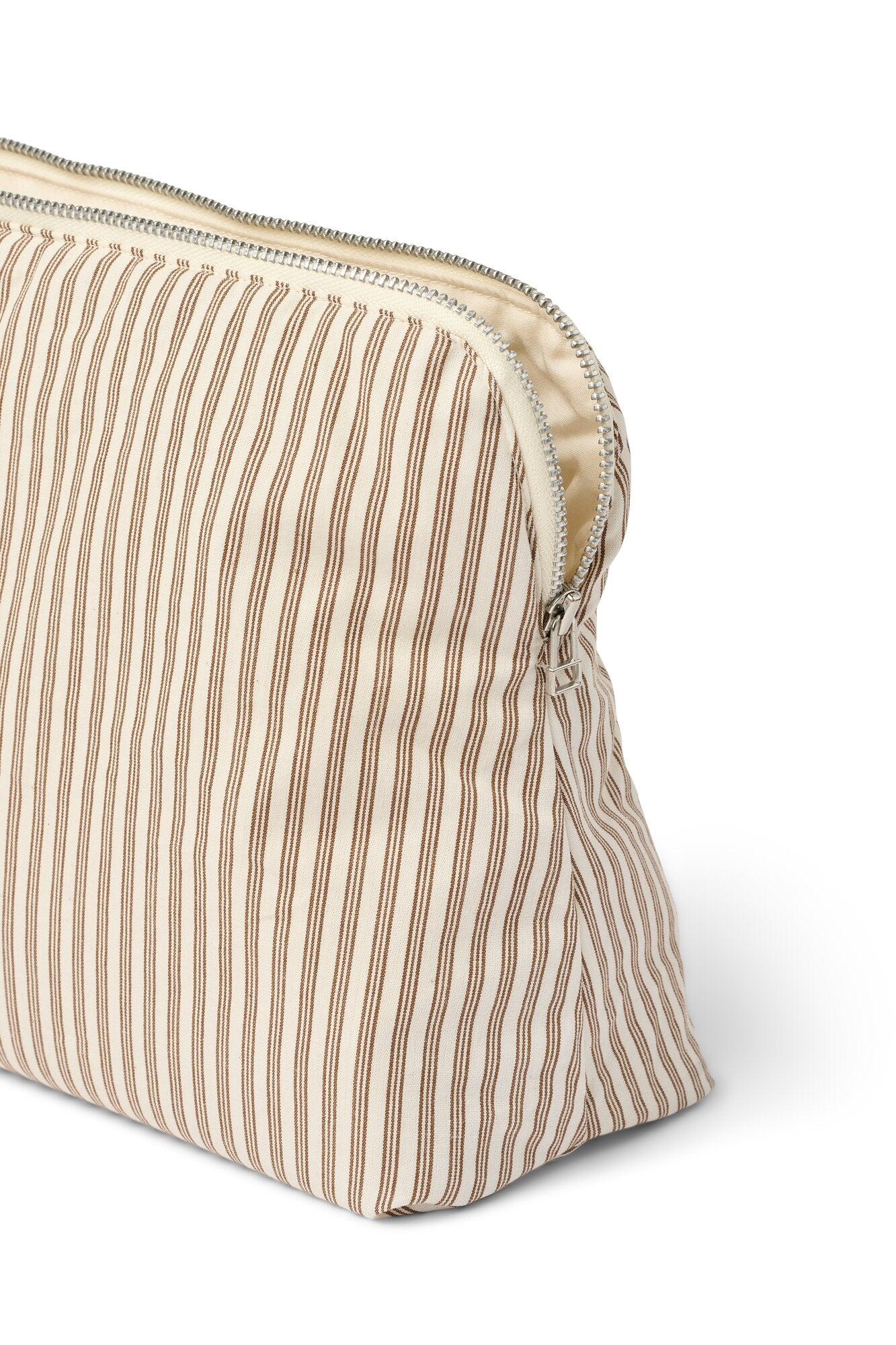 Celia Mini toilettaske - Brown Beach Stripe